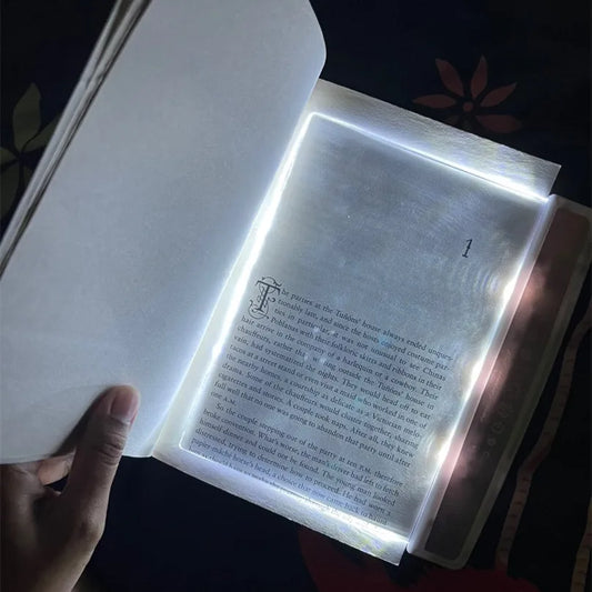 Full-Page LED Book Light – Even, Eye-Friendly Reading Light