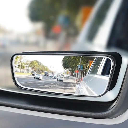 2-Pack Blind Spot Convex Mirrors – 360° Adjustable Wide-Angle