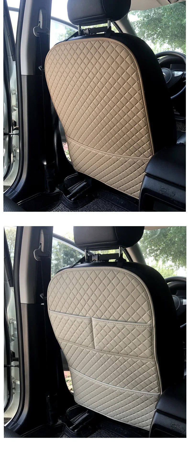 Car Anti-Kick Pad with Organizer Pocket