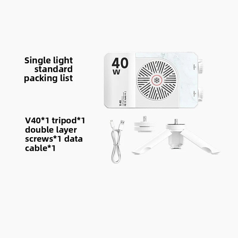 Portable LED Fill Light – Adjustable Bi-Color, Built-In Battery