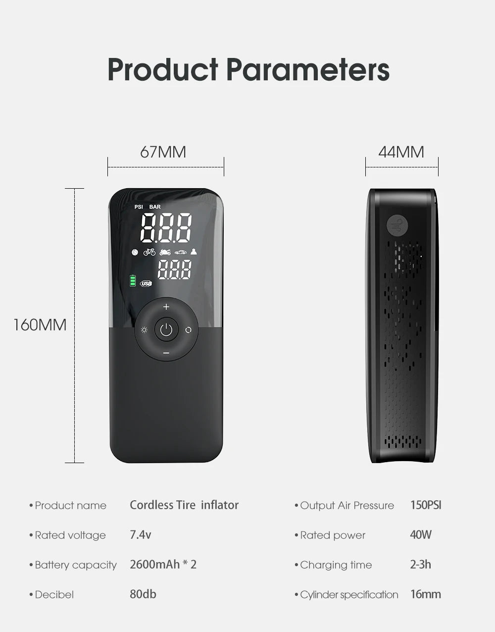 Rechargeable Tire Inflator