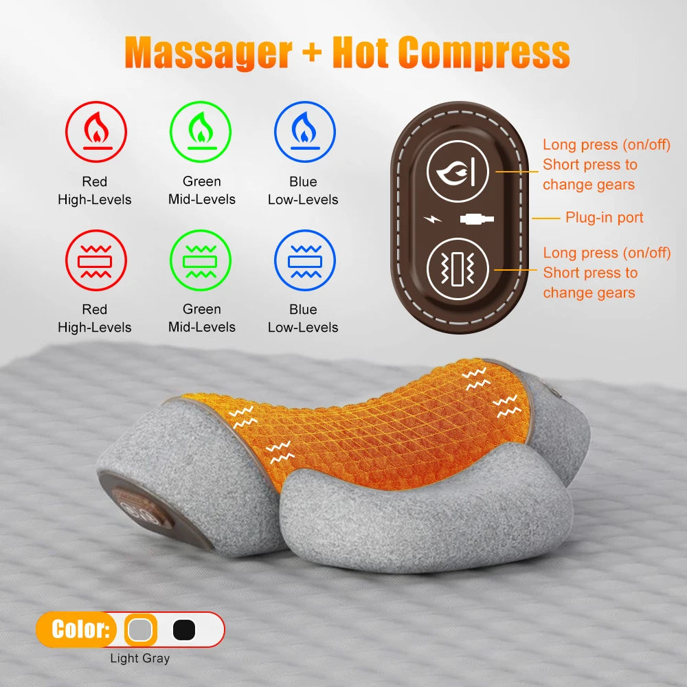 Electric Neck & Shoulder Massager Pillow