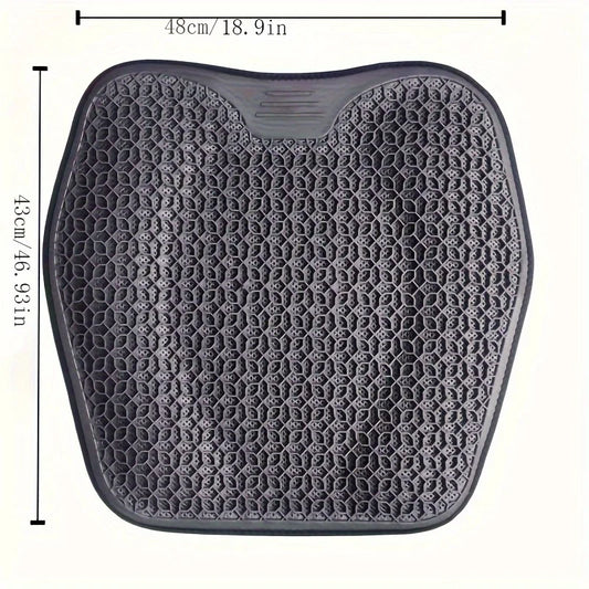 1pc Gel Seat Cushion - Honeycomb Design for Car/Office | Breathable & Machine Washable Pad, Ergonomic Support & Lightweight