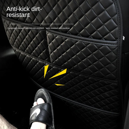 Car Anti-Kick Pad with Organizer Pocket