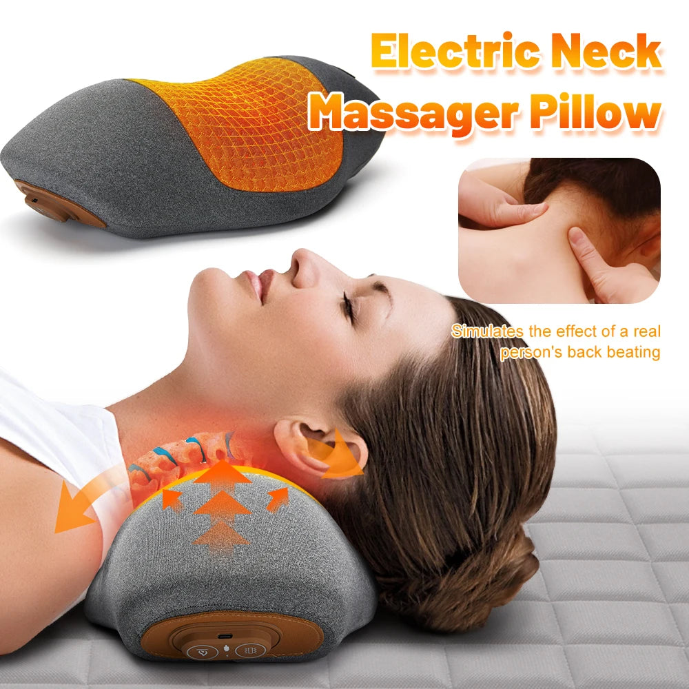 Electric Neck & Shoulder Massager Pillow