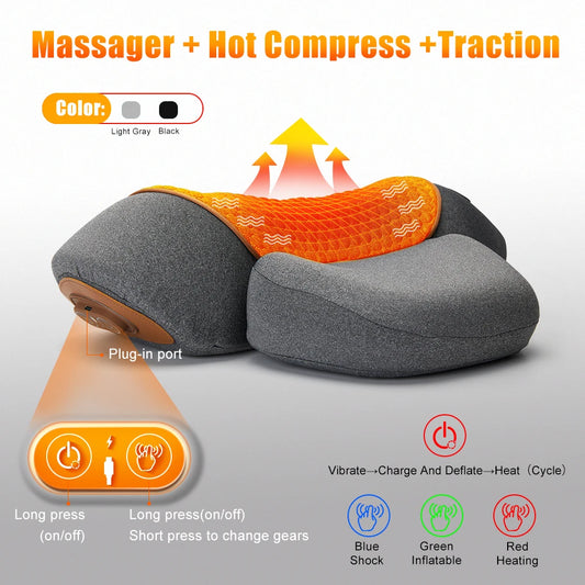 Electric Neck & Shoulder Massager Pillow