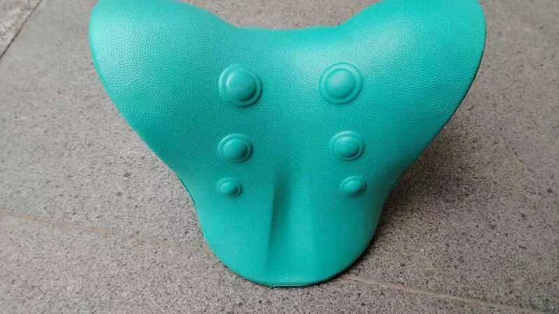 Eva Neck And Shoulder Relaxer, C-Shape Cervical Traction Device, Relax Spine Alignment, Chiropractic Pillow Stretcher Massager