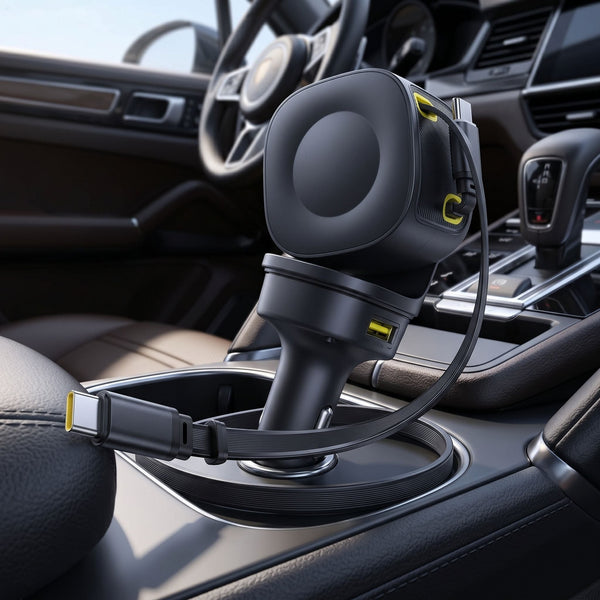 100W Retractable Car Charger