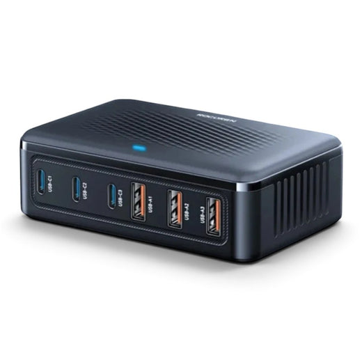 zero2cart 6-port GaN desktop charger with 3 USB-C and 3 USB-A ports for efficient multi-device charging