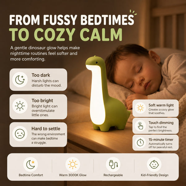 Cute Dinosaur Night Light for Kids