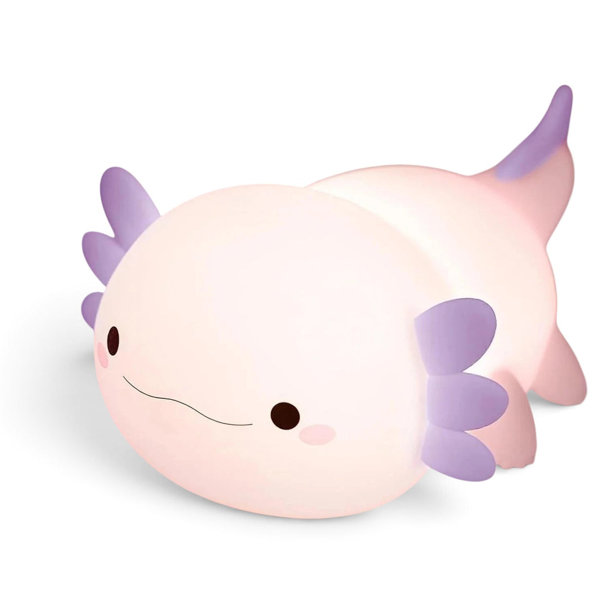 zero2cart rechargeable purple axolotl night light with a soft glowing cartoon design for nurseries and bedrooms
