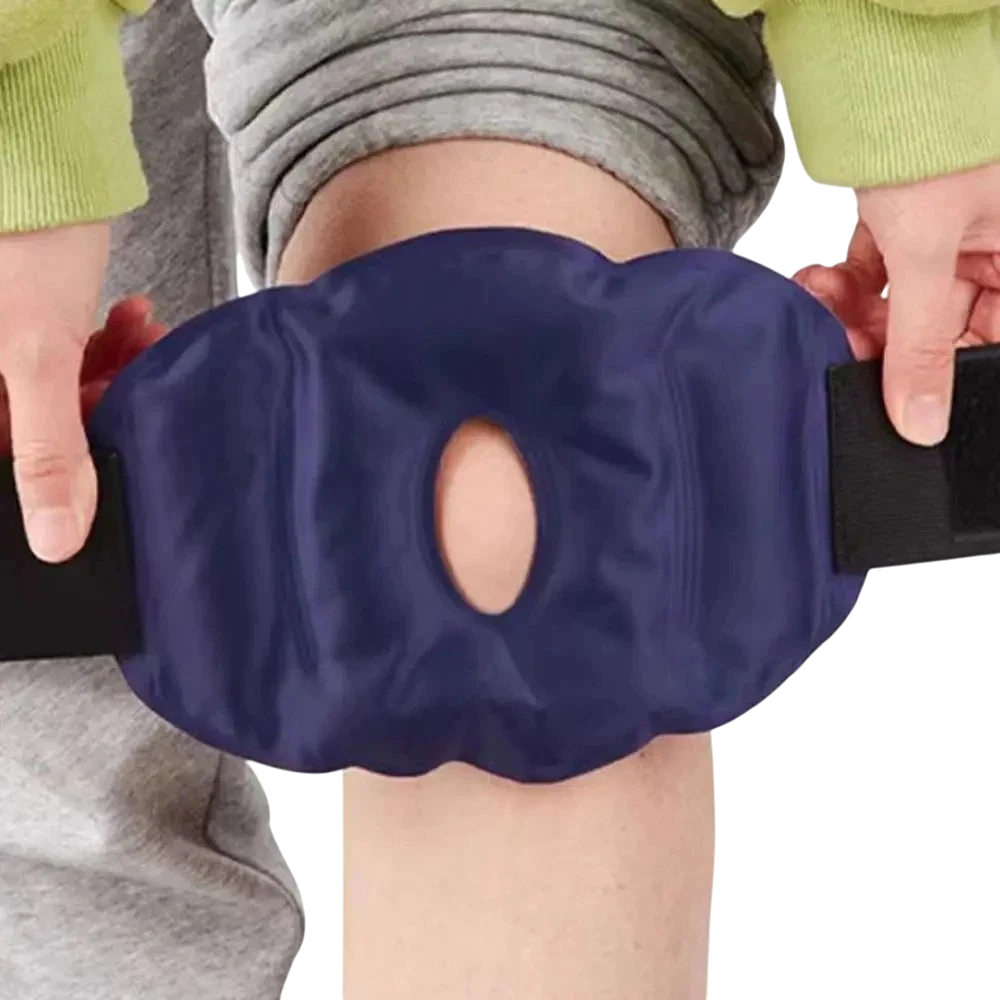 zero2cart reusable knee gel pack wrap with a flexible dark blue design for cold therapy and joint support