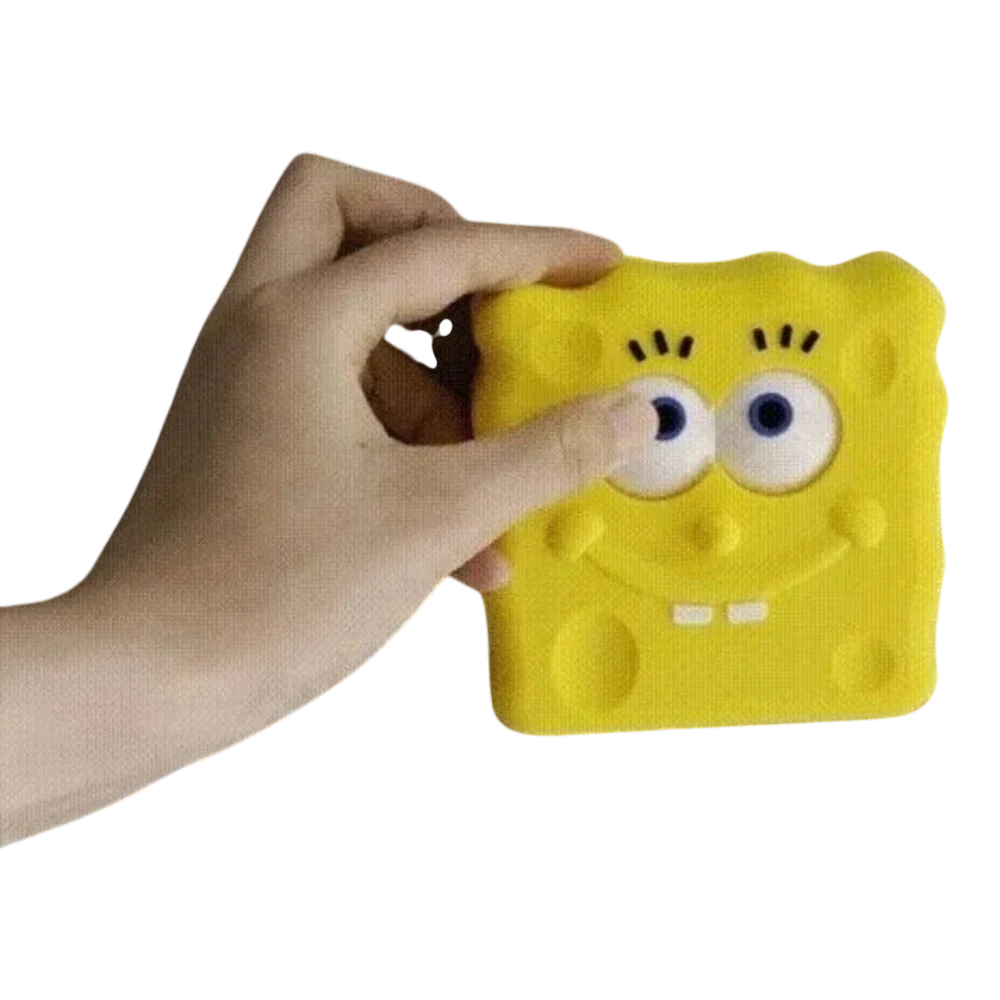 zero2cart yellow SpongeBob 3D PVC cartoon wall switch cover for standard 86-type light switches