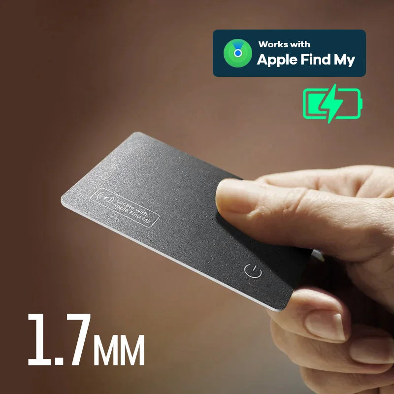 Ultra-Slim Wallet Tracker Card – Works with Apple Find My