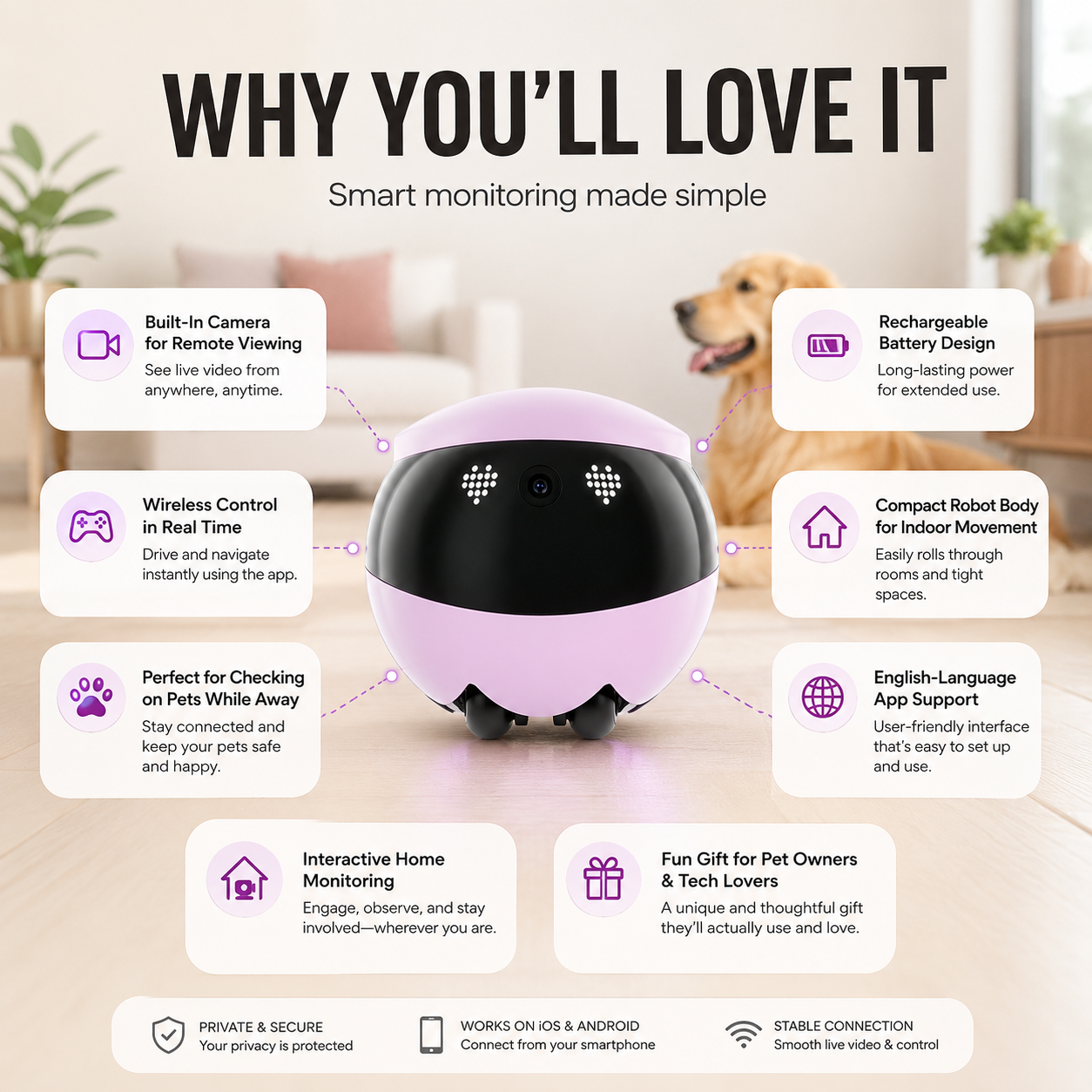 Smart Pet Camera Robot