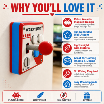 Retro Arcade Light Switch Cover