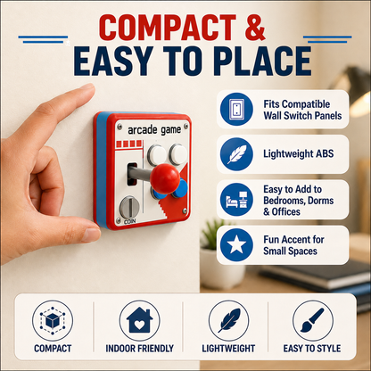 Retro Arcade Light Switch Cover