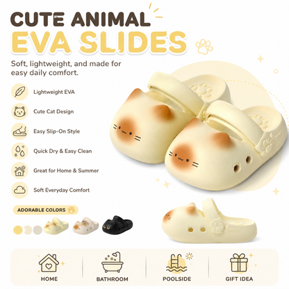 Cute Cat Paw EVA Slide Slippers
