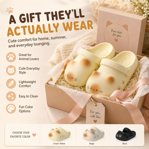 Cute Cat Paw EVA Slide Slippers