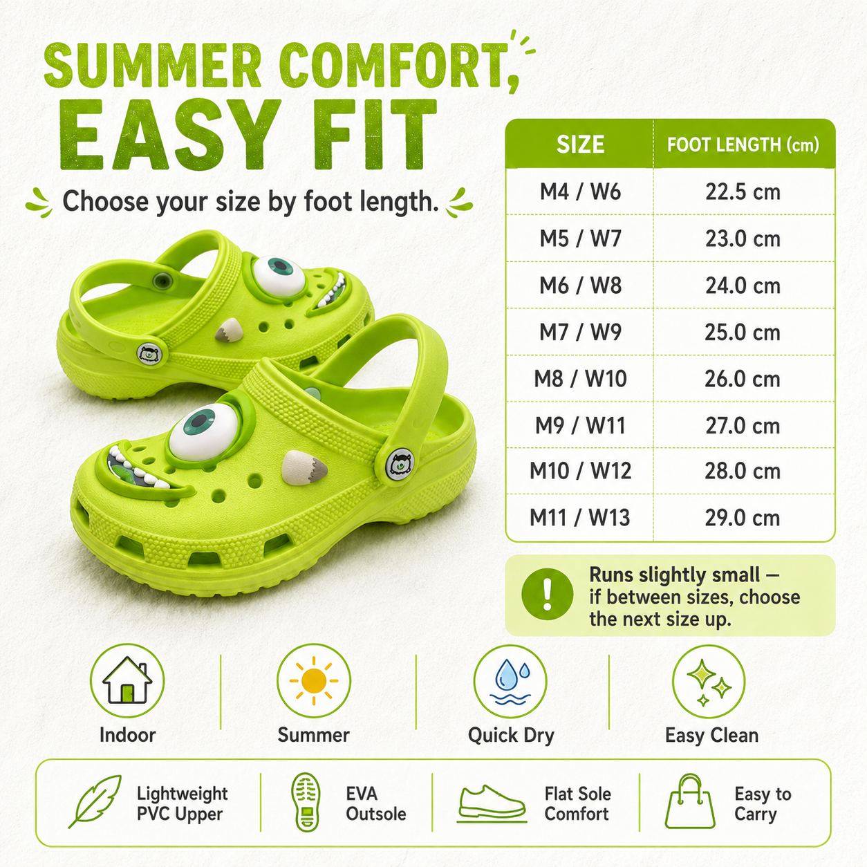 Cartoon Alien EVA Sandal Slippers