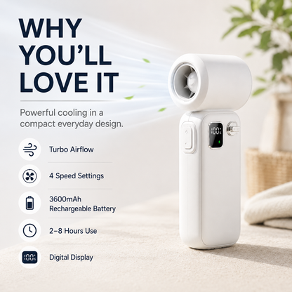 Rechargeable High-Speed Turbo Fan