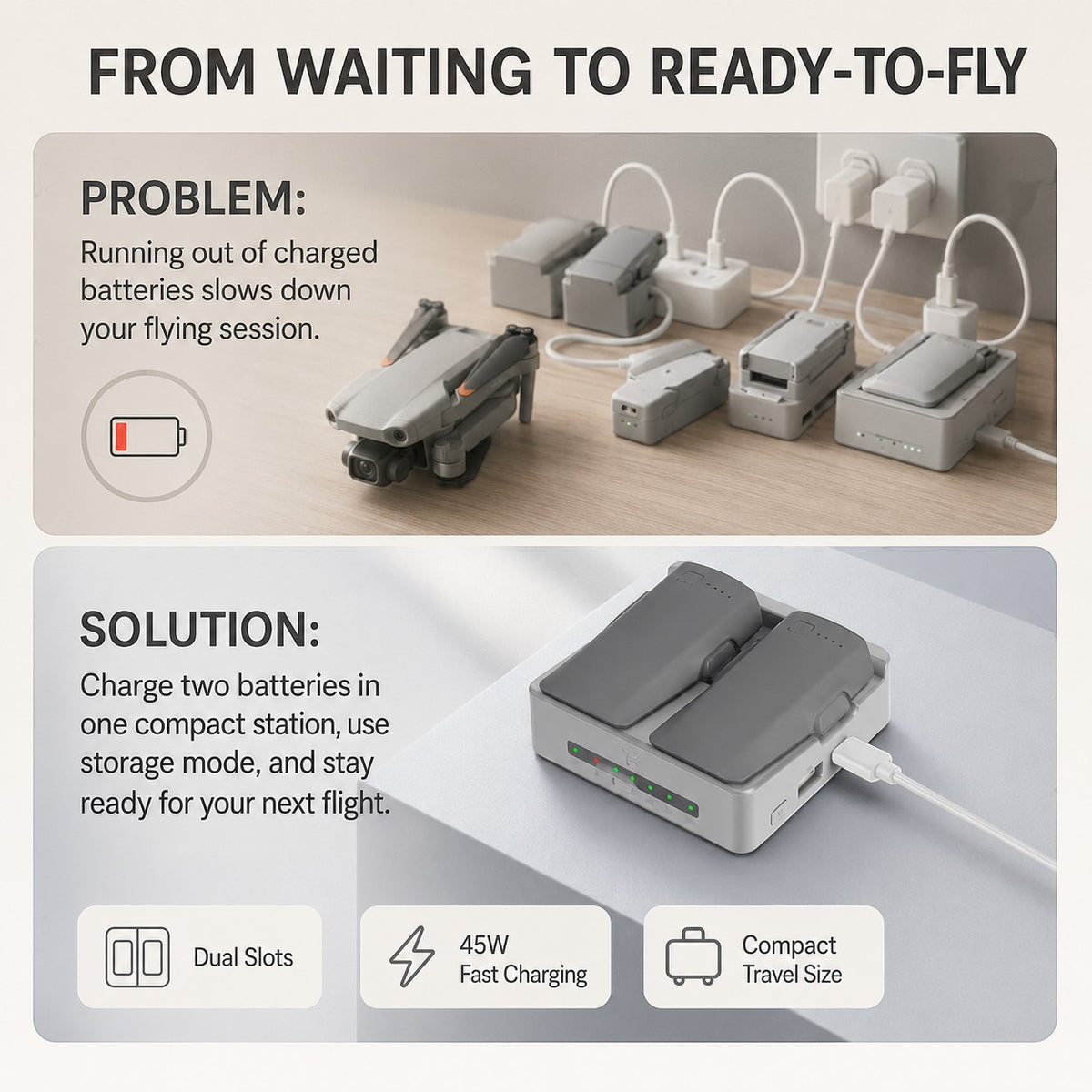 Drone Battery Charging Hub