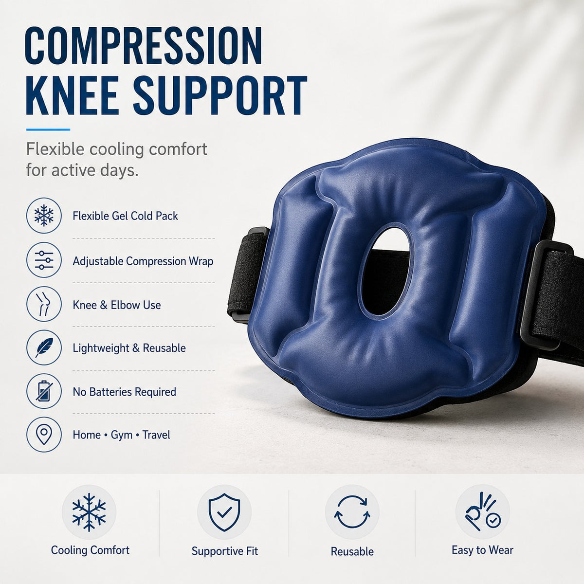 Reusable Hot & Cold Knee Gel Pack