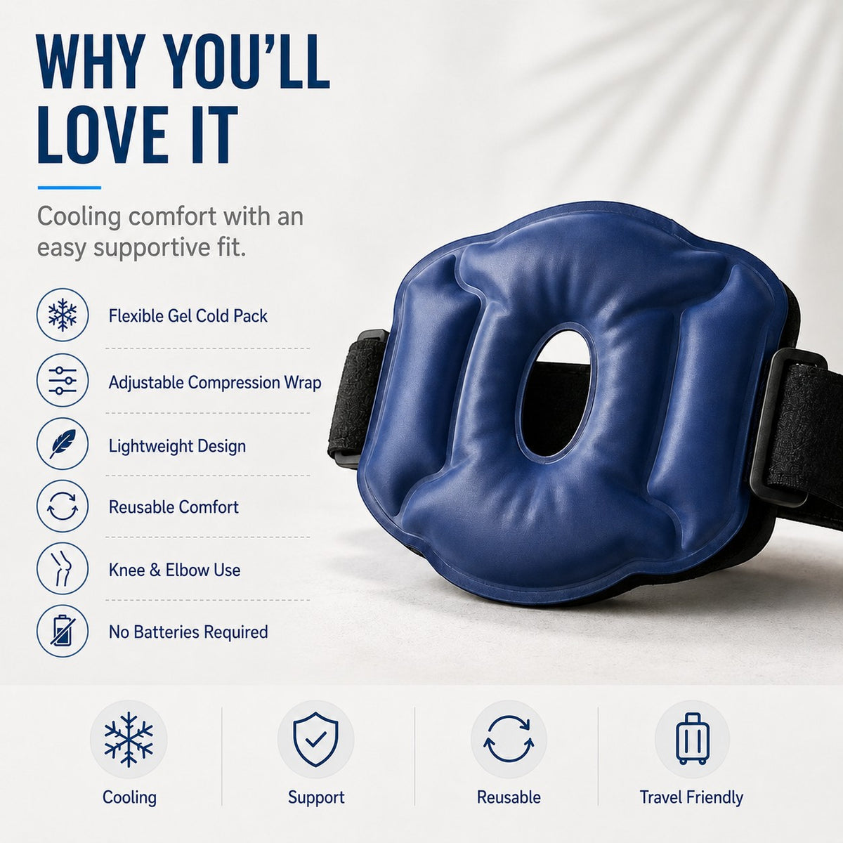 Reusable Hot & Cold Knee Gel Pack