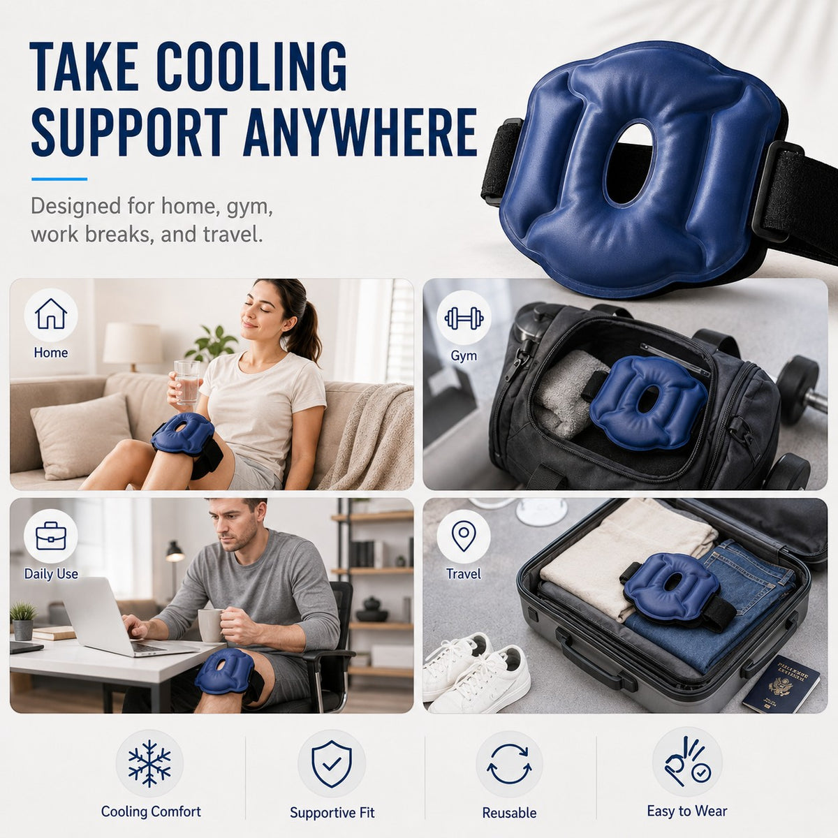 Reusable Hot & Cold Knee Gel Pack