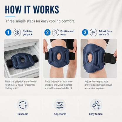Reusable Hot & Cold Knee Gel Pack