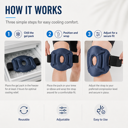 Reusable Hot & Cold Knee Gel Pack