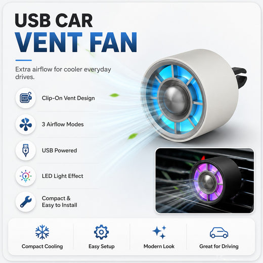 USB Car Air Vent Fan