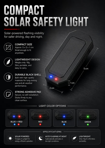 Solar Car Warning Light