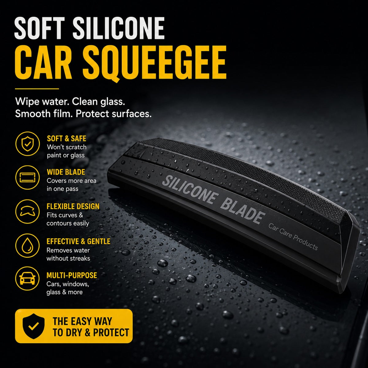 Soft Silicone Car Squeegee