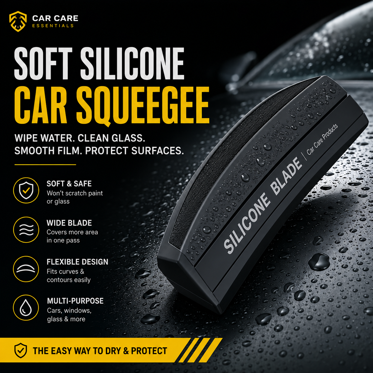Soft Silicone Car Squeegee