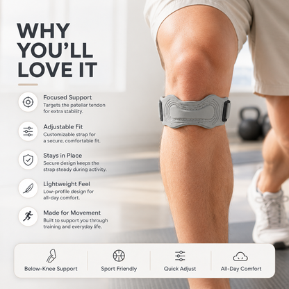 Adjustable Patellar Support Strap