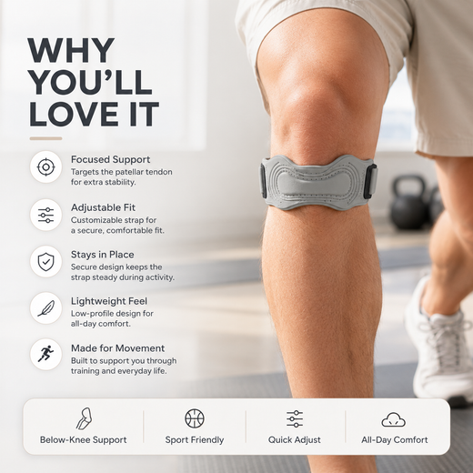 Adjustable Patellar Support Strap
