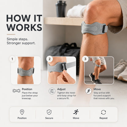 Adjustable Patellar Support Strap