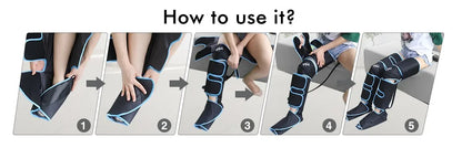 Cordless Heated Leg Massager – Full-Leg Compression with Knee Heat Therapy
