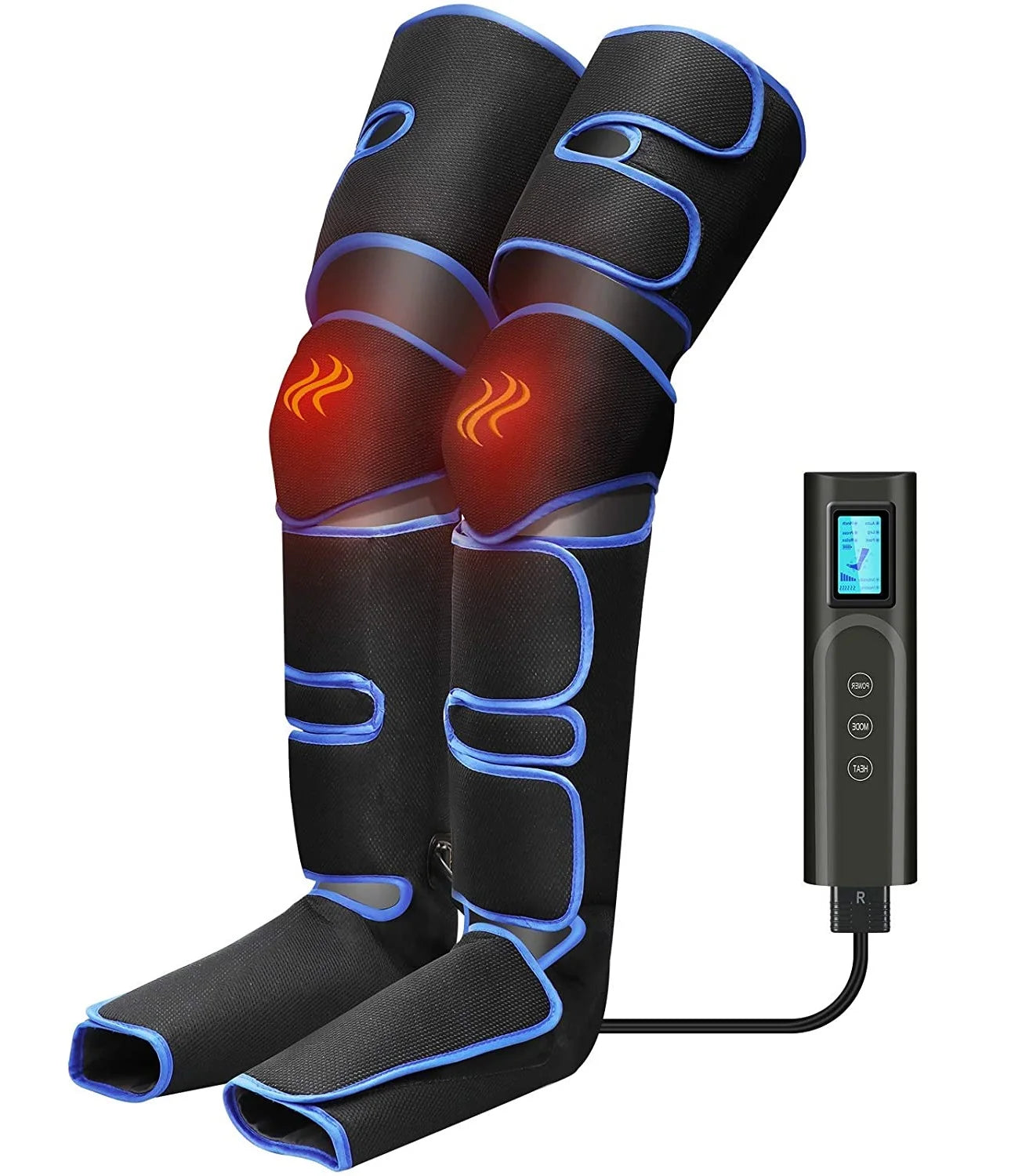 Cordless Heated Leg Massager – Full-Leg Compression with Knee Heat Therapy