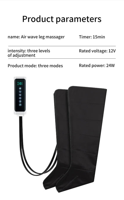 Air Pressure Leg Massager Foot Massage Boots Kneading Squeeze Deep Relaxation Calf With Remote Control