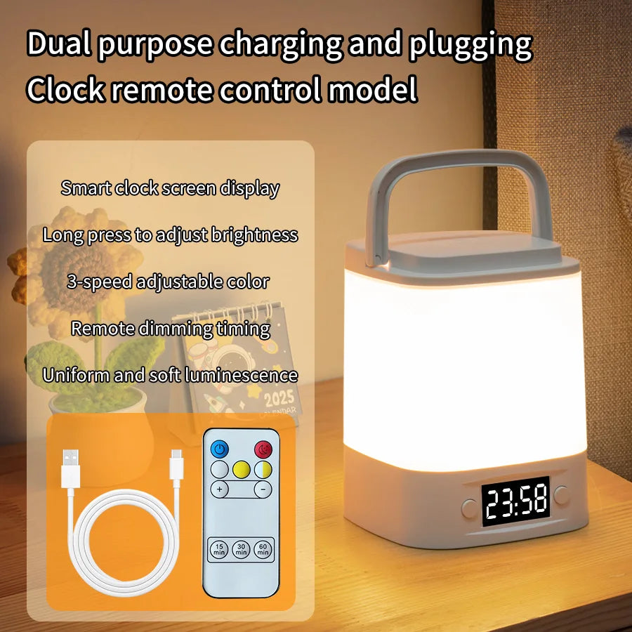 Rechargeable Clock Night Light