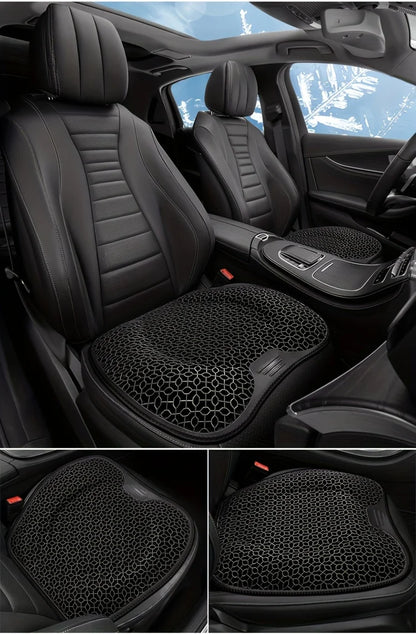 1pc Gel Seat Cushion - Honeycomb Design for Car/Office | Breathable & Machine Washable Pad, Ergonomic Support & Lightweight