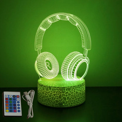 3D LED Acrylic Night Light (Touch & Remote Control)