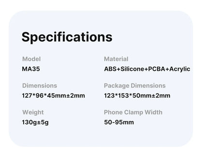 MagSafe Smartphone Camera Grip with Bluetooth Shutter