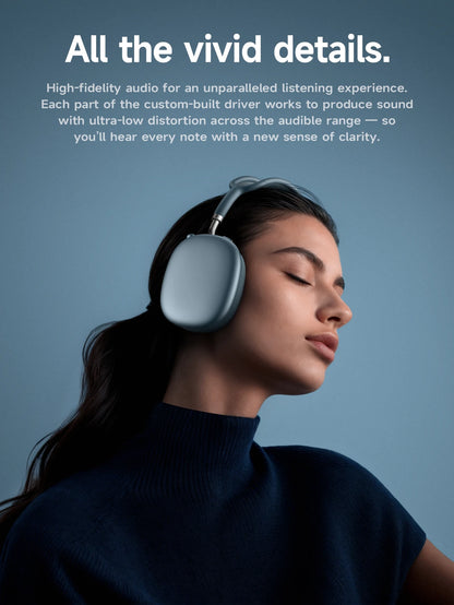 Wireless ANC Bluetooth Headphones – Long Battery Life, Comfortable Over-Ear Design