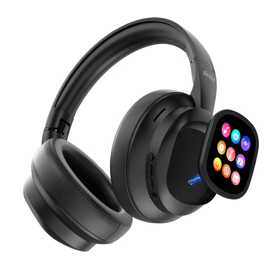 Wireless Over-Ear Headphones with ANC & Smart Touch Screen