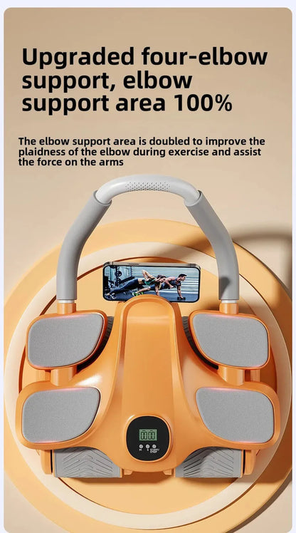 Four-wheel Abdominal Wheel Automatic Rebound Abdominal Muscle Training Artifact Home Fitness Thin Belly Training Device