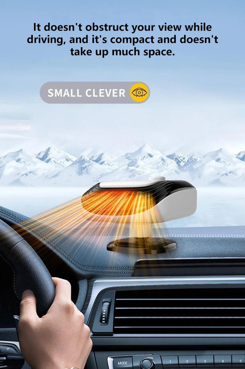 12V / 24V Car Heater &amp; Windshield Defroster – Dual Speed Fast Heating