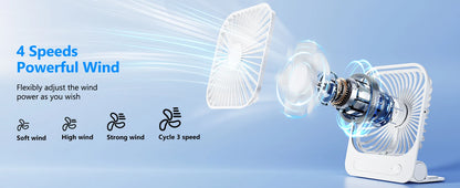 Rechargeable Desktop Fan